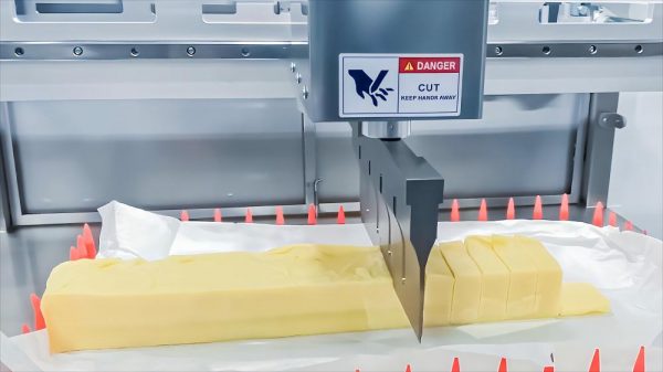 半自动超声波切割机实现400×400×25mm肥皂块精准分切方案