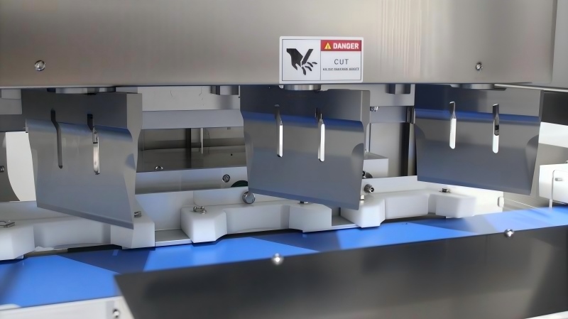 超声波蛋糕切割追切流水线 - 慕斯蛋糕轻松切 - 驰飞超声波切割设备