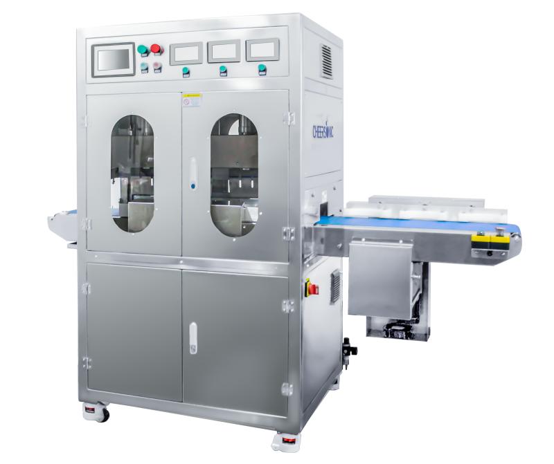 超声波蛋糕切割追切流水线 - 慕斯蛋糕轻松切 - 驰飞超声波切割设备