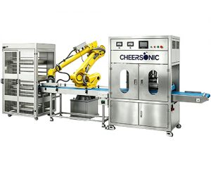 UFMR5500 机械手循环上料超声波蛋糕切片产线